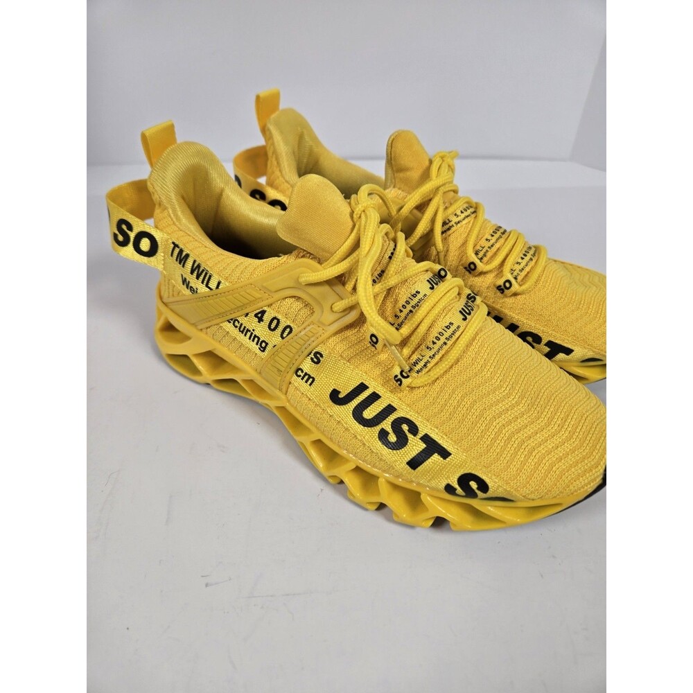 Just So So Yellow Blade Running Shoes Mens 7 Womens 8.5 EU 39 Athletic Sneakers